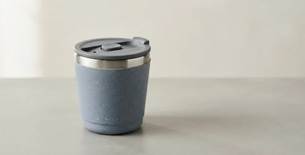 Apex Circular Cup 350ml in grijsblauw met RVS-deksel